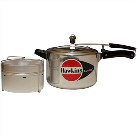 HAWKINS Hawkins B21 Classic Aluminum Pressure Cooker with Separator - 5 Litres B21